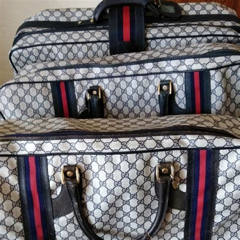 knock off Gucci luggage set